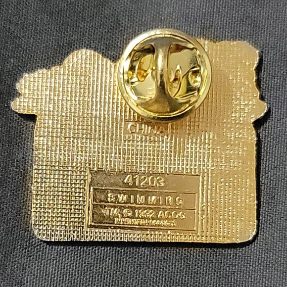 Vtg 1996 Atlanta Olympics Swimming Lapel Pin - Picture 2 of 3